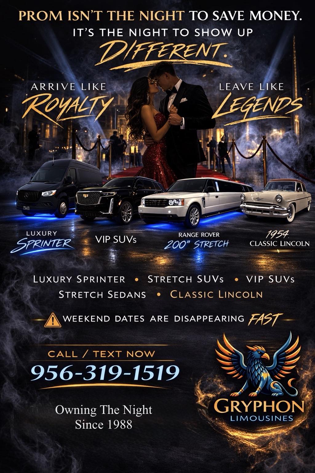 Gryphon Limousines is Best Limousine Service Provider of Laredo