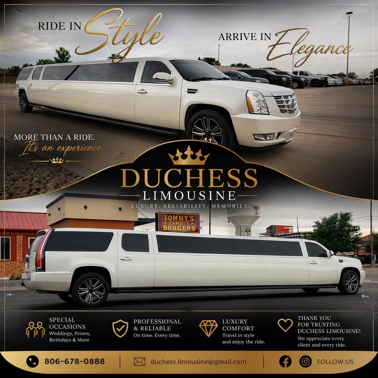 Duchess Limousine, LLC is Best Limousine Service Provider of Amarillo